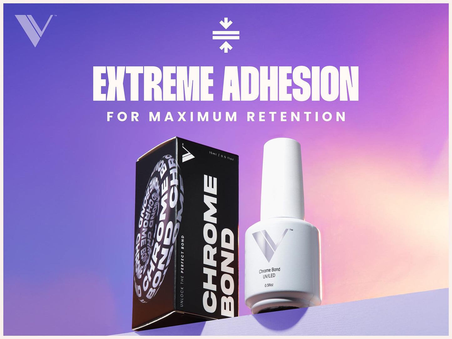 V Beauty Pure Chrome Nail Bond - Chrome Base Coat, Precise Powder Placement with Maximum Retention, Beginner-Friendly Formula, Protects Against Lifting and Chipping - 15 mL