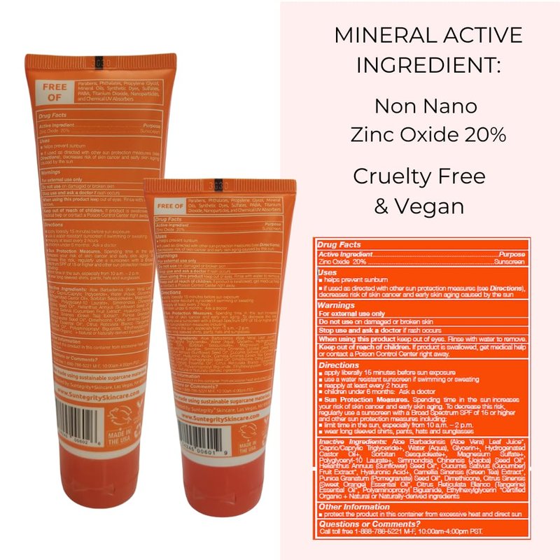 Suntegrity Mineral Sunscreen - Broad Spectrum SPF 30 for Body | 3 oz