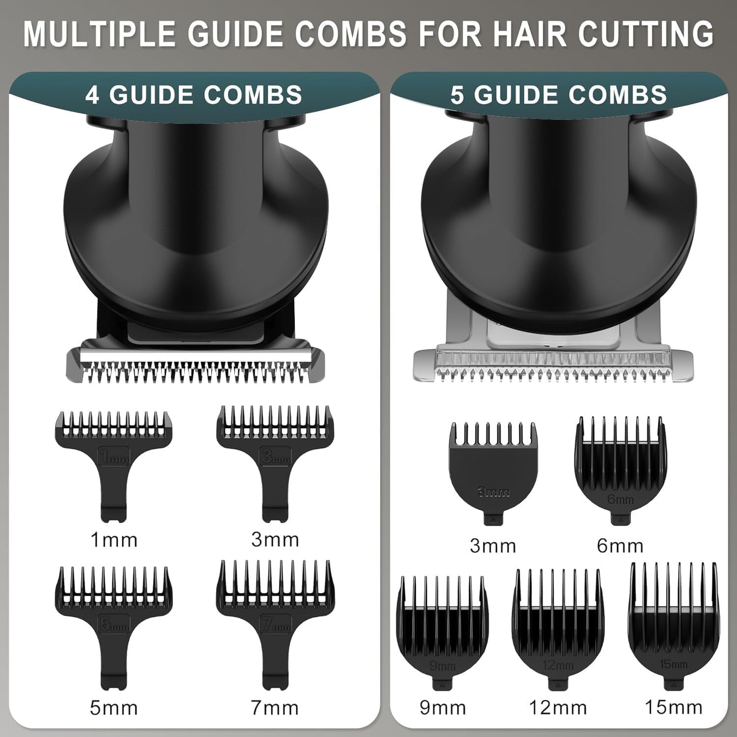 Hatteker 8-in-1 Mens Grooming Kit - Zero-Gap T-Blade Trimmer, IPX7 Waterproof Cordless Set with Hair Clipper/Beard Trimmer/Nose Trimmer, USB Rechargeable (1.5H Charge 180M Use) for Home & Travel