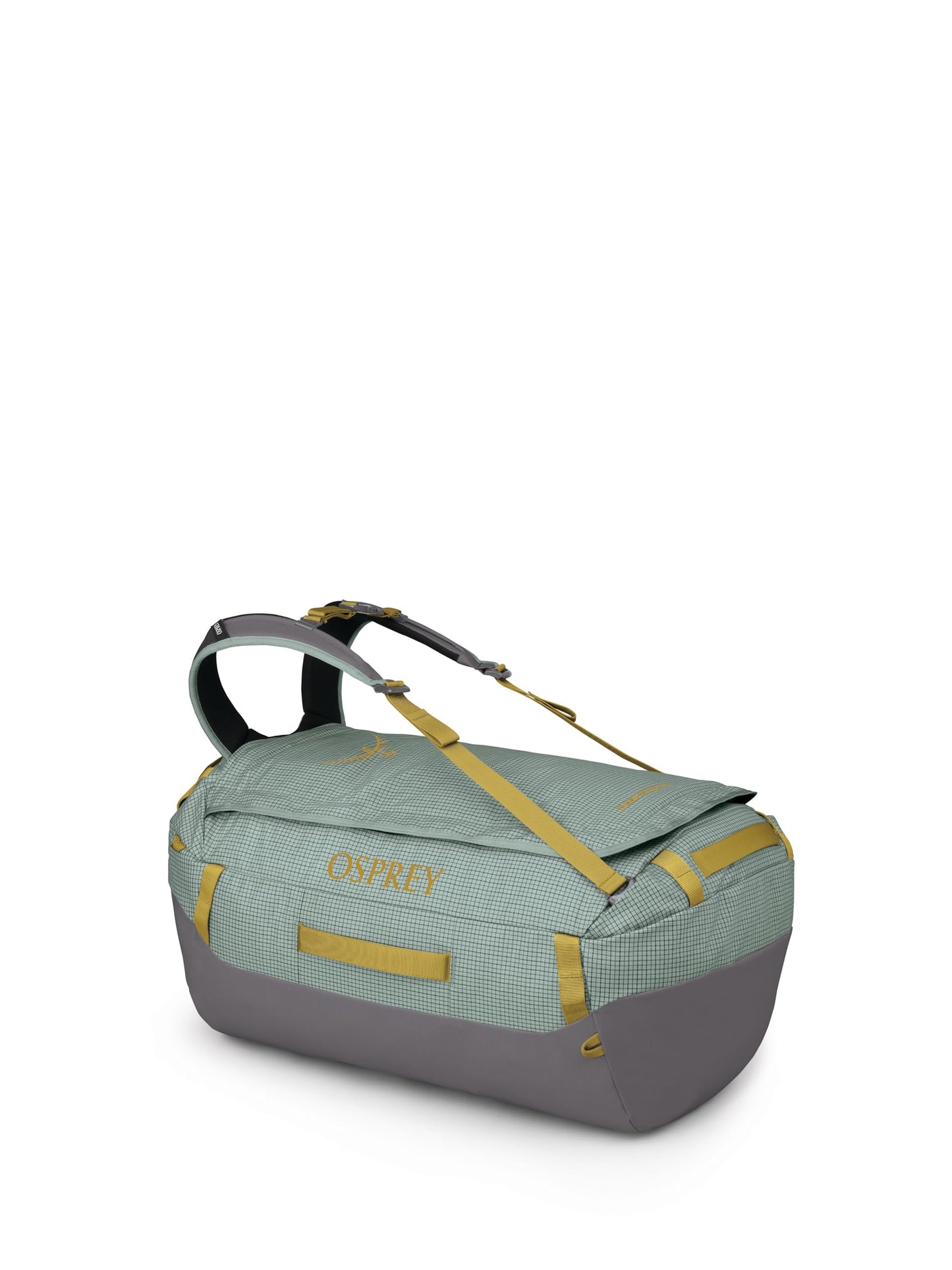 Osprey Transporter 65 Lightweight Travel Duffel Bag - Water Resistant Durable Gear Bag for Men and Women, Frosty Mint