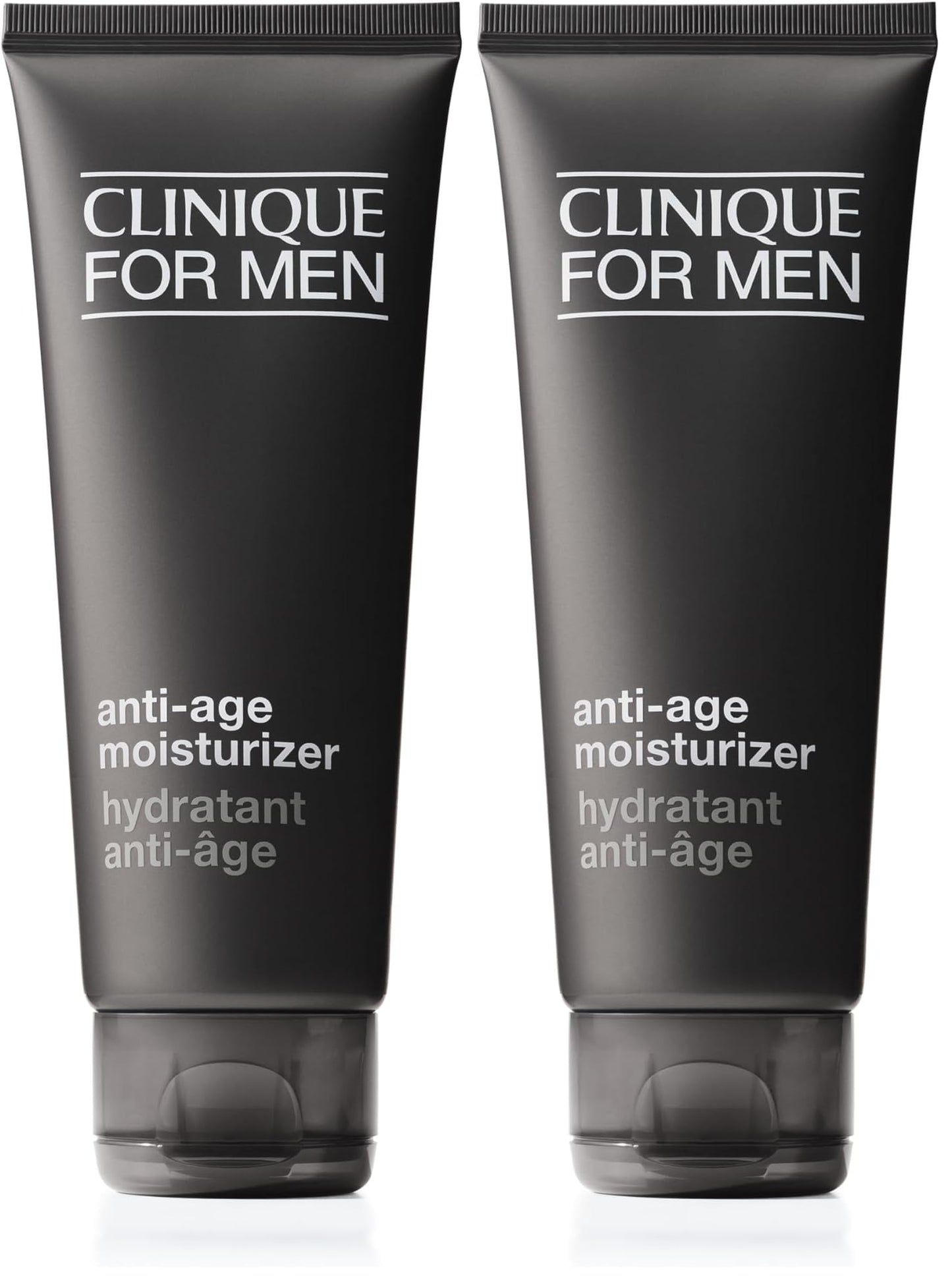 Clinique For Men Daily Anti-Age Face Moisturizer With Hyaluronic Acid,Vitamin E + Glycerin | Combats Lines,Wrinkles + Dullness | Hydrating-+ Brightening-| Lightweight,3.4 Fl Oz,(Pack of 2)
