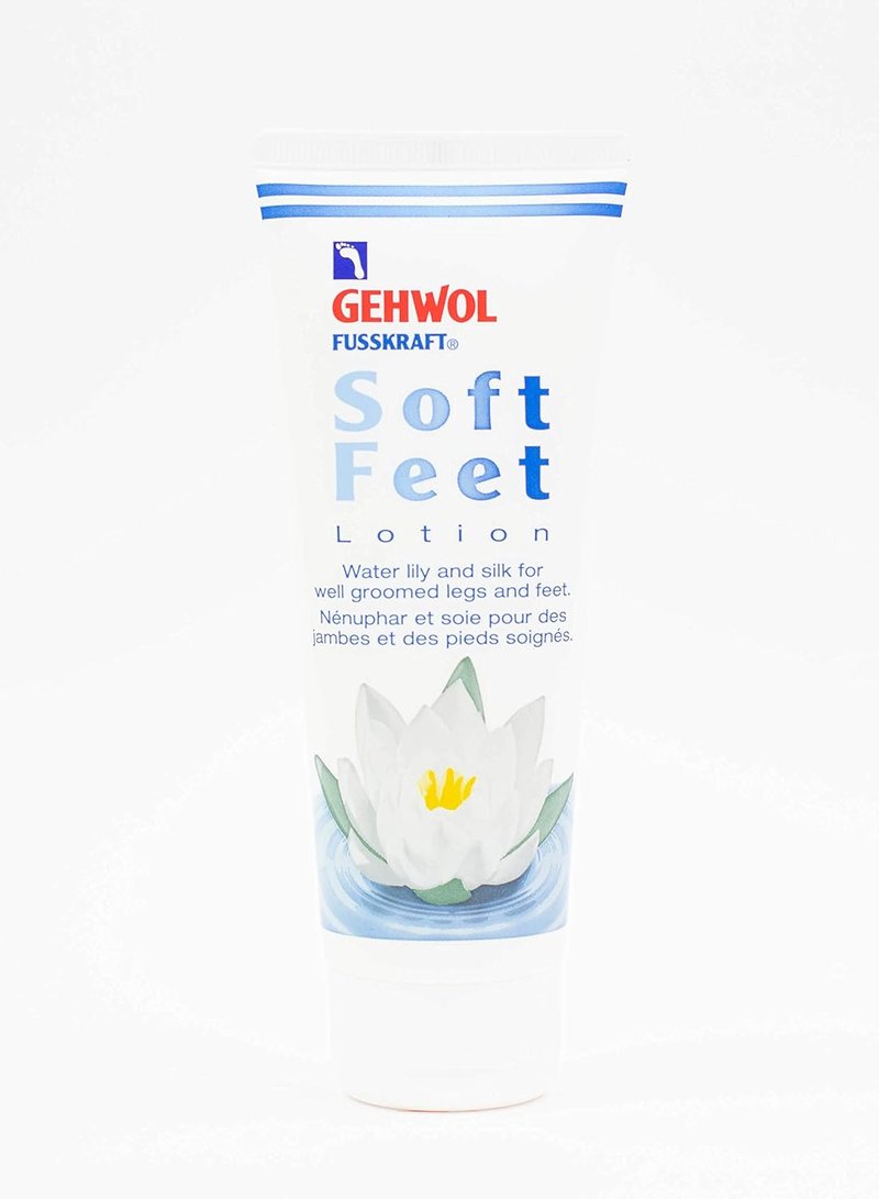 Gehwol Soft Feet Lotion - Water Lily Scent, 4.4 Ounce | Moisturizing Foot Care
