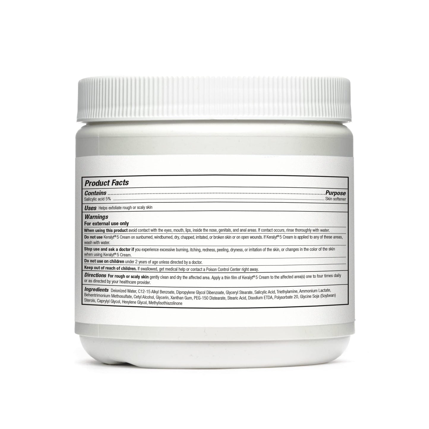 Keralyt 5 Psoriasis Cream - Full Body 5% Salicylic Acid Exfoliating Skin Lotion - Promotes Relief from Itchy, Redness, Dryness, Roughness, and Flakey Skin