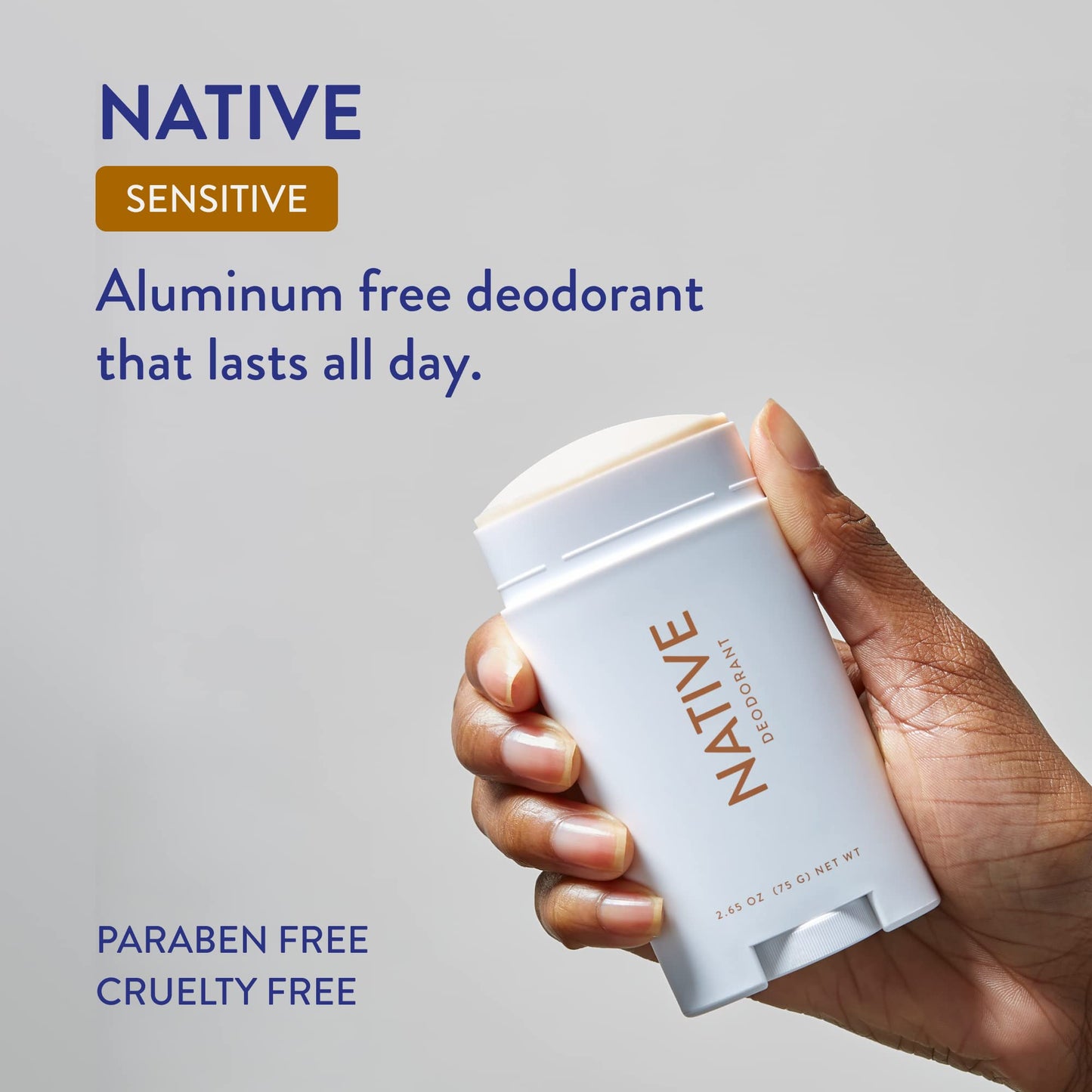 Native Sensitive Deodrant Contains Naturally Derived Ingredients | Deodorant for Women and Men, Aluminum Free, Baking Soda Free, and Shea Butter | Sugar Cookie (Sensitive)