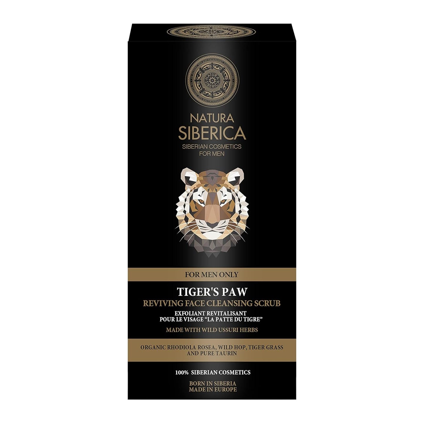 Natura Siberica Tiger's Paw Face Cleansing Scrub for Men - 150ml Exfoliating Formula