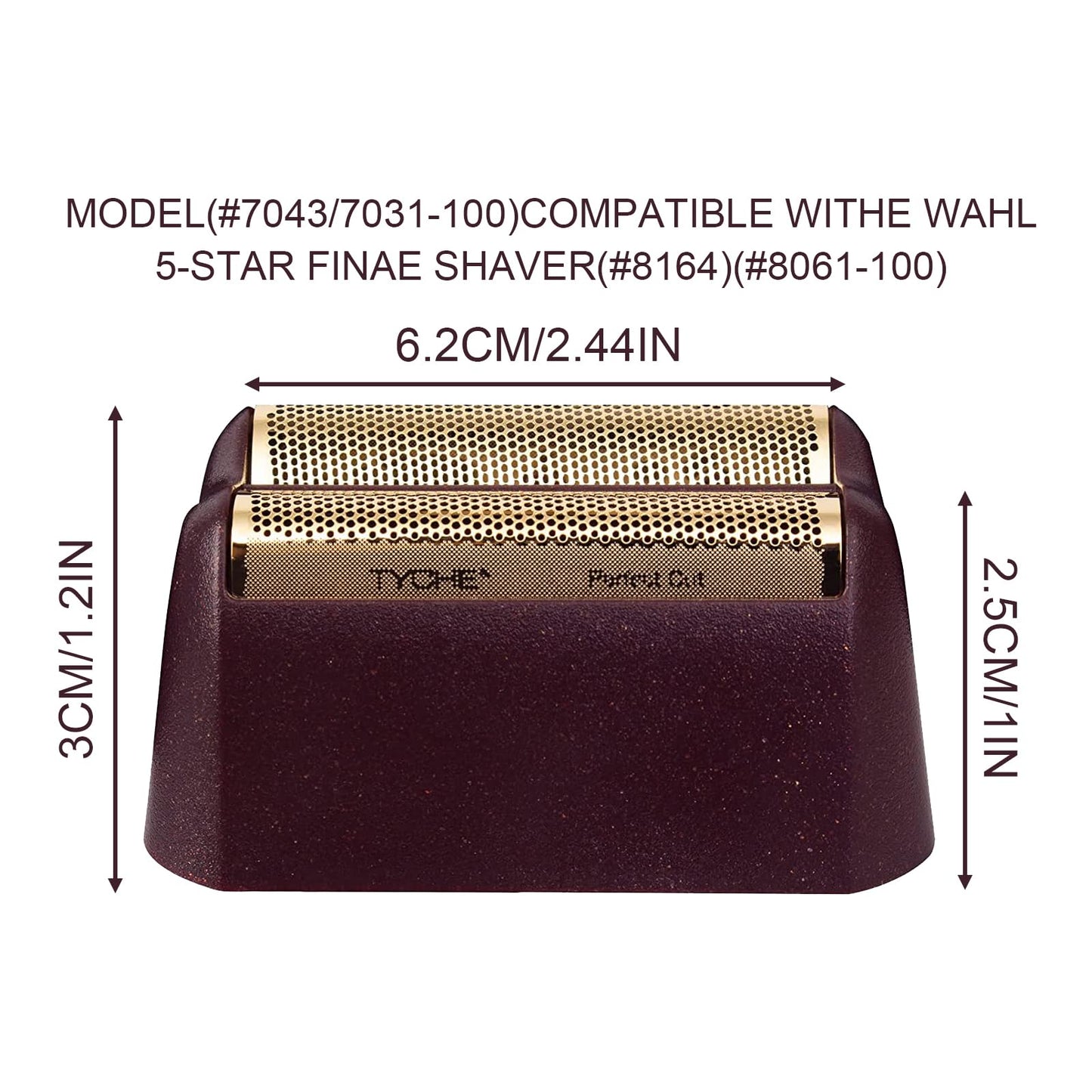 4 Pack Professional 5 Star Series Finale Shaver Replacement Foil and Cutter Bar Assembly Compatible with wahl Shaver Foil 7031-100, 7043-100 Super Close Shaving Replacement Heads