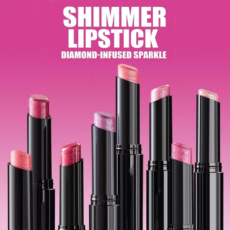 Metiplou Purple Lipstick For Women Matte Nude Glitter Highly Pigmented Moisturizing Lip stick Hypoallergenic Waterproof Long Lasting Lipsticks Quick Makeup Lightweight Portable # 03