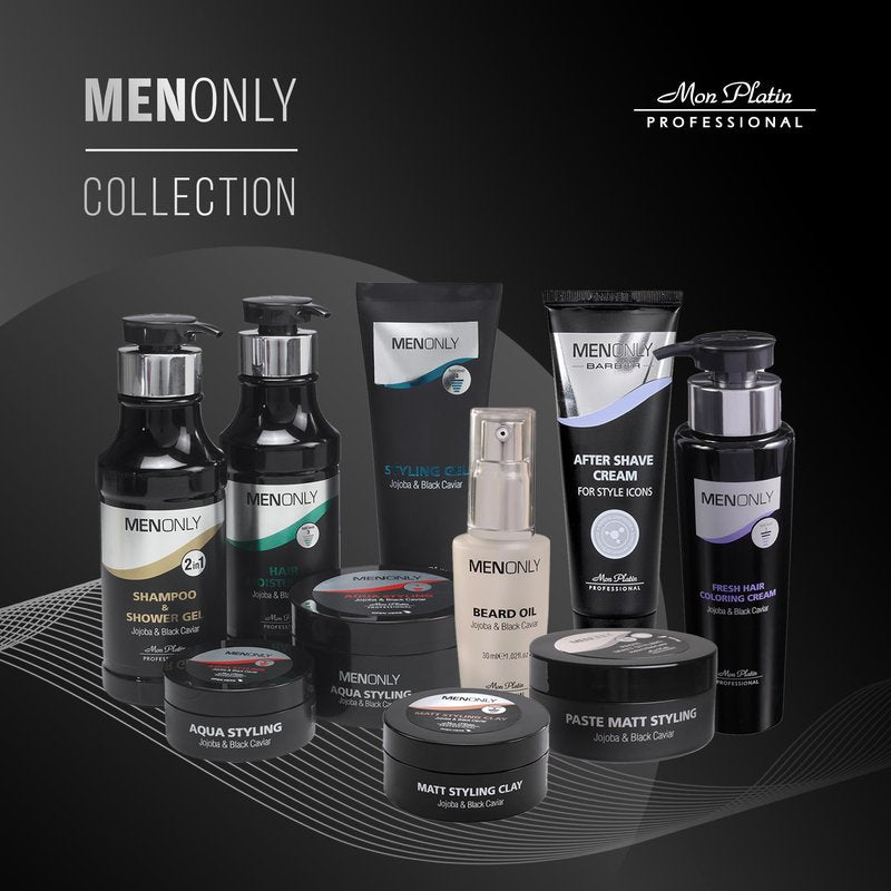 Mon Platin Men’s Daily Shampoo – Black Caviar & Jojoba Extracts – Anti-Dandruff, Volumizing & Refreshing – 400ml