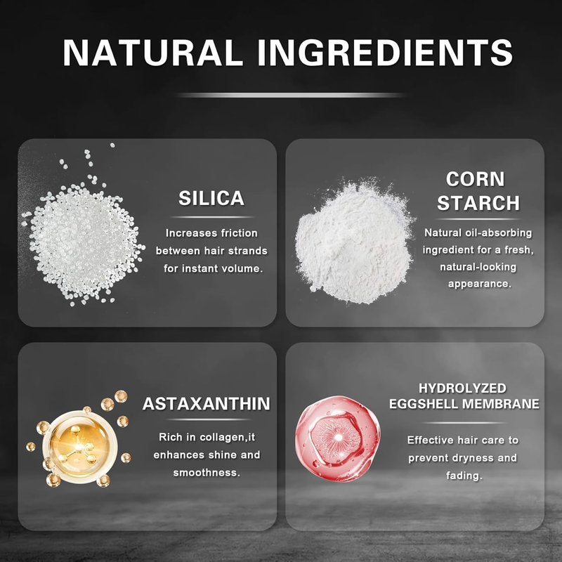 Hair Styling Powder | Lightweight Volumizing Texture Spray for Men & Women - Matte Finish, Ideal for Short to Medium Hair