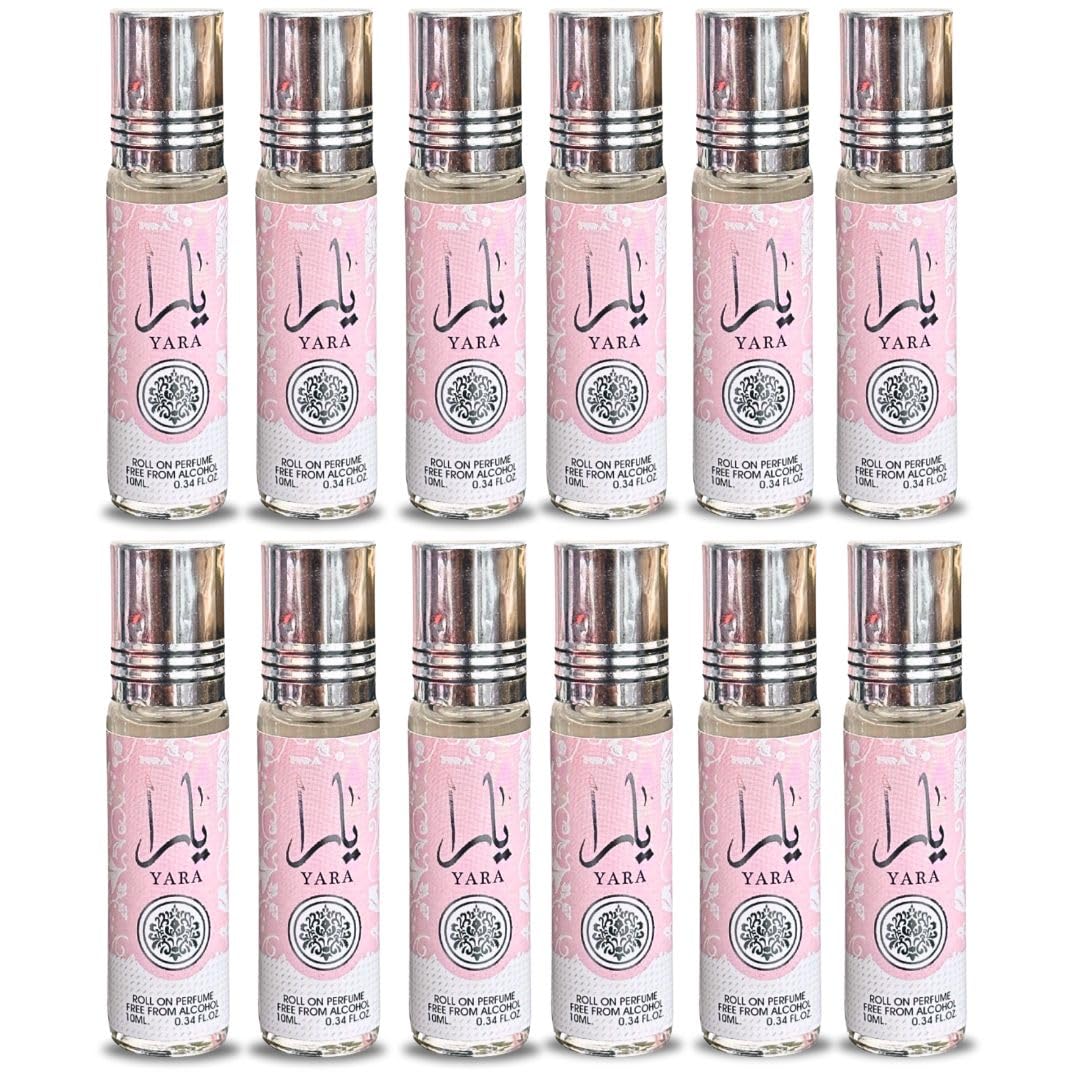 Lattafa Yara Roll-On Perfume Oil - 0.34 Fl Oz (Pack of 12)