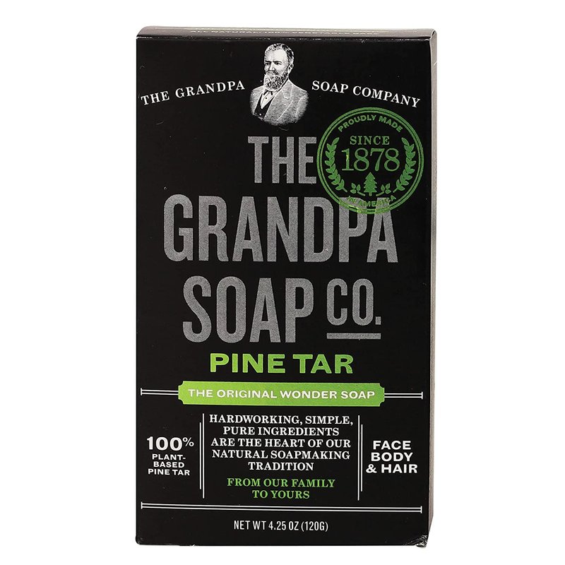 Pine Tar Soap - Natural Skin Care Bar for Dry Skin | 4.25 oz (Pack of 4)