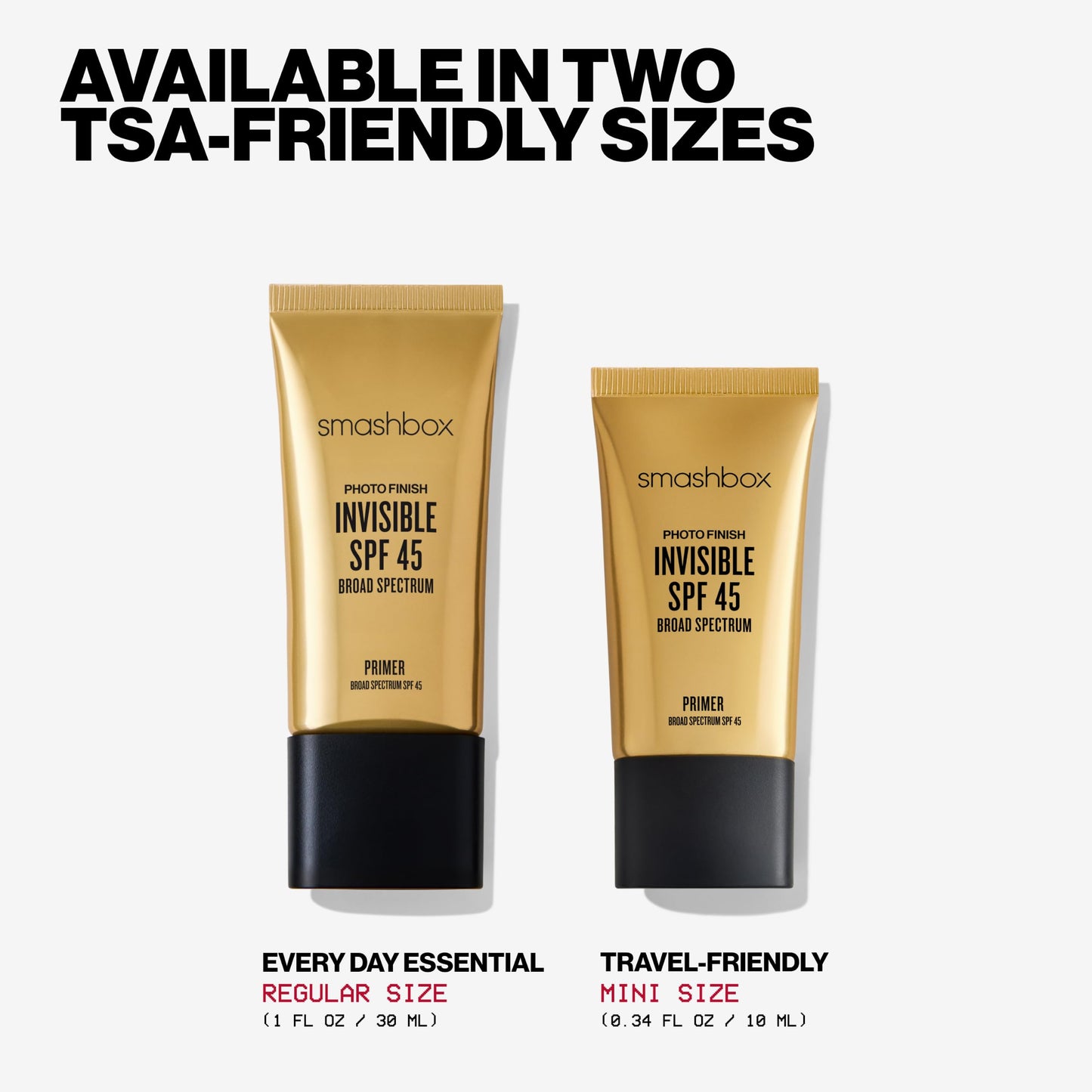 Smashbox Photo Finish SPF 45 UVA/UVB Primer | Non-Greasy, Non-Pilling, Lightweight, Breathable Primer that Protects Skin and Makeup with SPF + Antioxidants, 1.01 Fl Oz