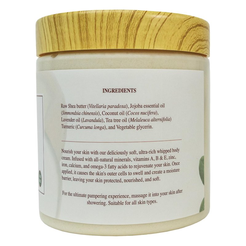Shea Farms Natural Body Butter Shea Body Moisturizer with Natural Essential Oils to Deeply Nourish, Protect, and Rejuvenate dry Skin - Tea Tree and Lavender 14 oz