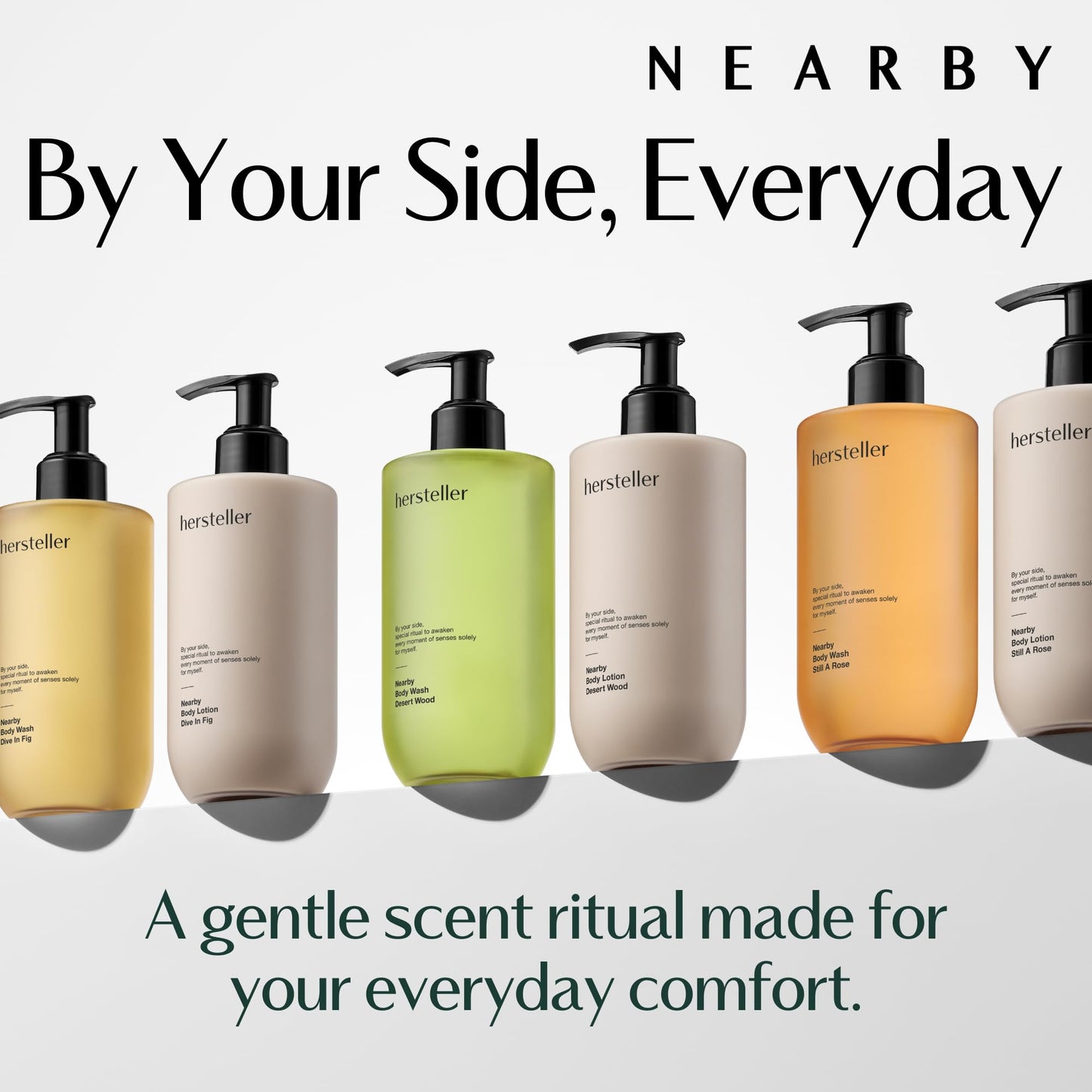 Hersteller Nearby Scented Vegan Body Wash 10.1 fl oz Moisturizing Soothing Cleanser for Dry Skin Still A Rose