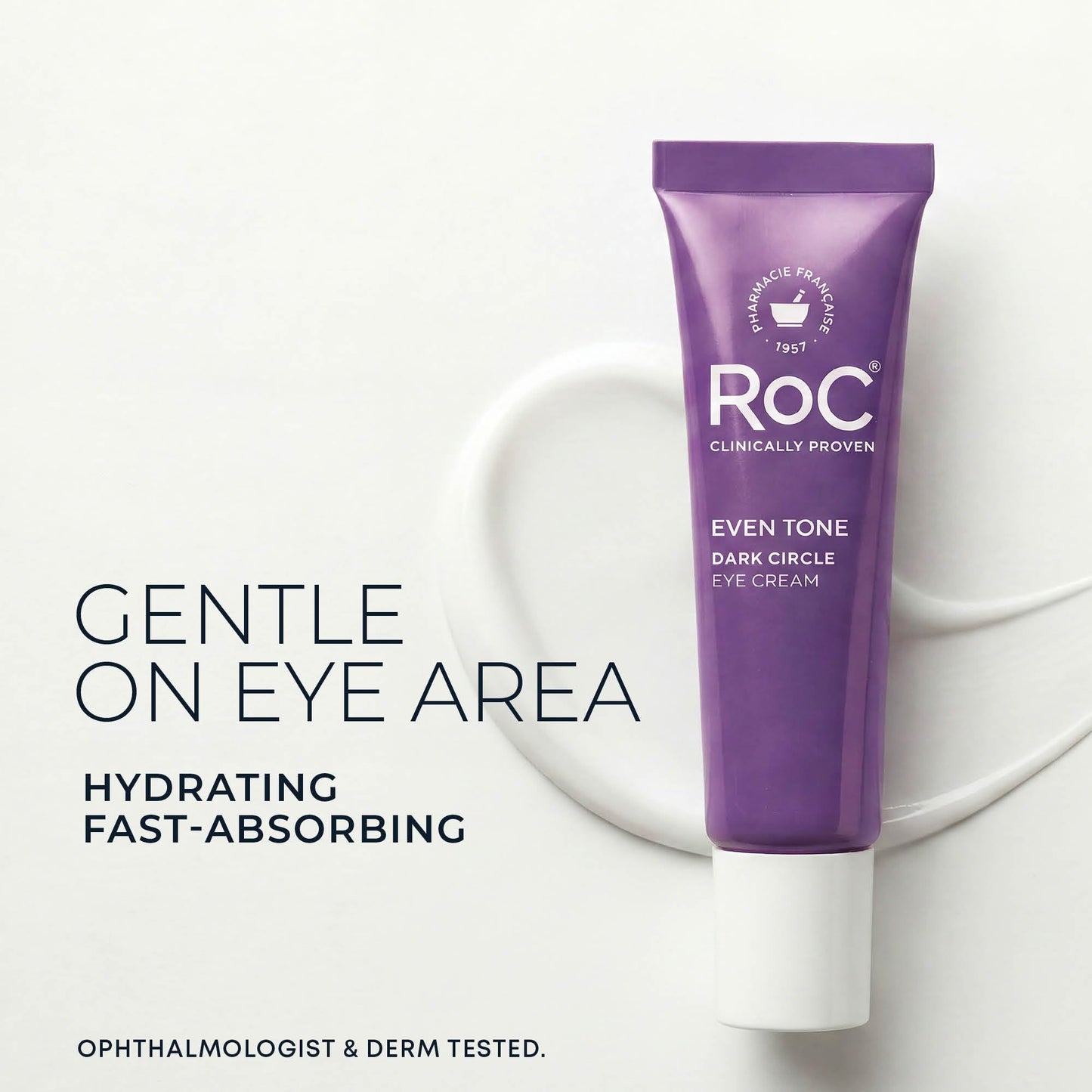 RoC Multi Correxion 5 in 1 Anti-Aging Eye Cream for Puffiness, Under Eye Bags & Dark Circles, Skin Care Treatment with Shea Butter, (.5 oz) with Night Cream Packette (Packaging May Vary)