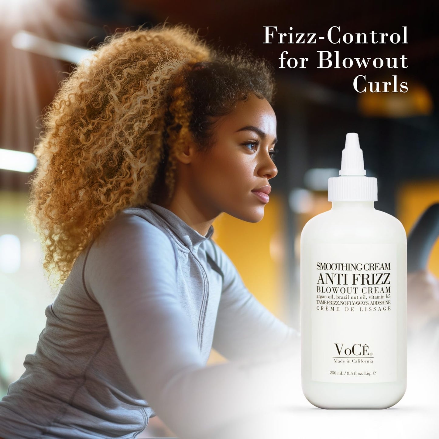 VoCÊ Haircare Natural Smoothing Blowout Cream | Anti-Frizz Cream 8.5oz
