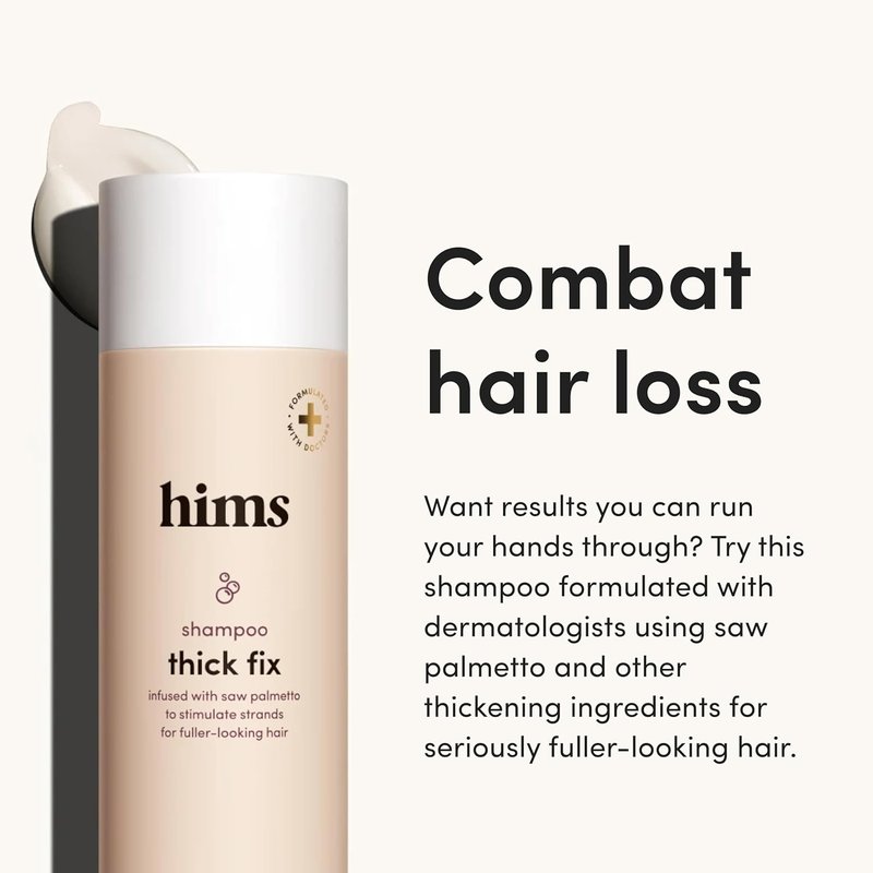 HIMS Hair Thickening Shampoo for Men - Saw Palmetto & Niacinamide | Eucalyptus Grove - 6.4 fl oz