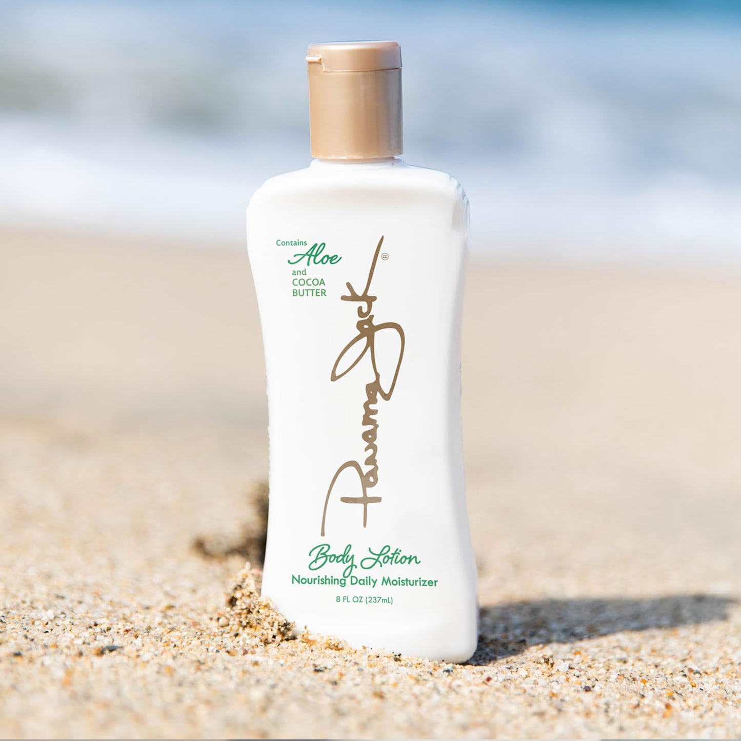 Panama Jack Aloe Moisturizer Lotion - After Sun Daily Skincare, Contains Aloe, Cocoa Butter, Olive Oils with Vitamin E, 8 FL OZ (Pack of 2)