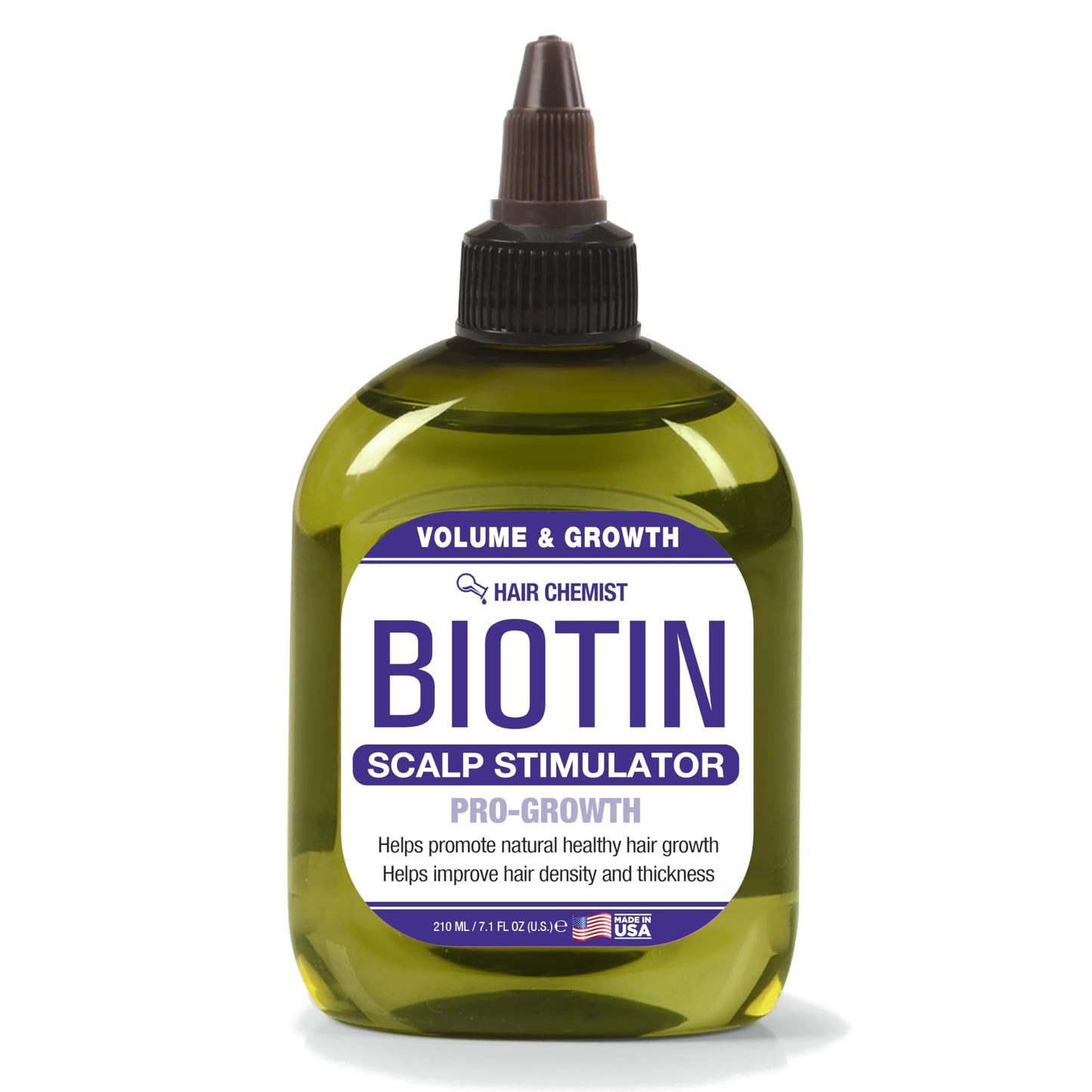 Hair Chemist Volume & Growth Biotin Pro-Growth Scalp Stimulator 7.1 oz. - Thickening Scalp Treatment for Hair Growth, Biotin Scalp Oil Treatment
