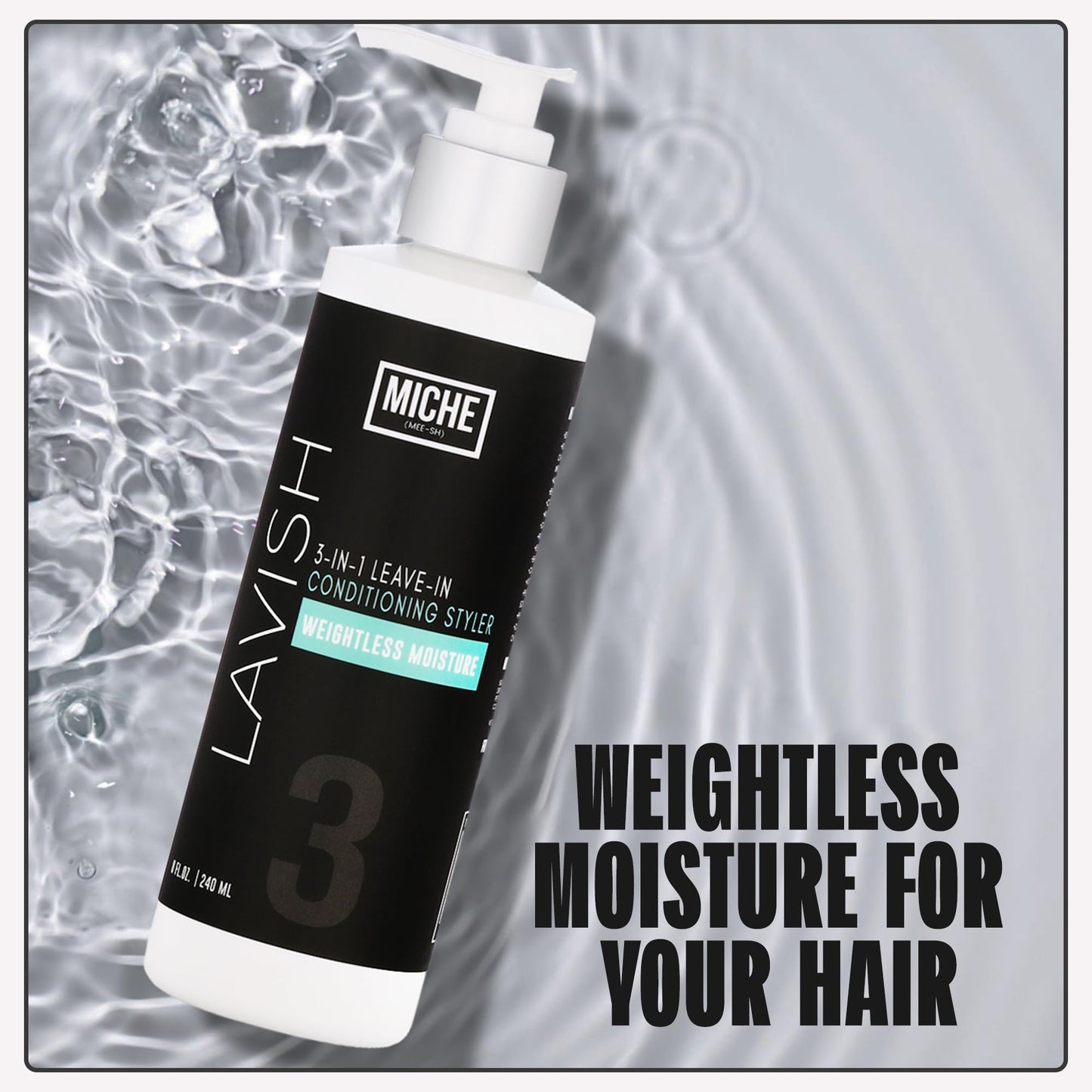 Miche Beauty Miche Lavish Leave-In Conditioner For Curly, Kinky Or Wavy Hair, Silicone And Paraben Free - 8oz
