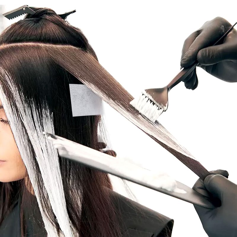 CustomyLife 100pcs Perm Paper for Hair, Heat-Resistant End Tissue for Hair Perm, Disposable Curling Paper for Salon Shop- White