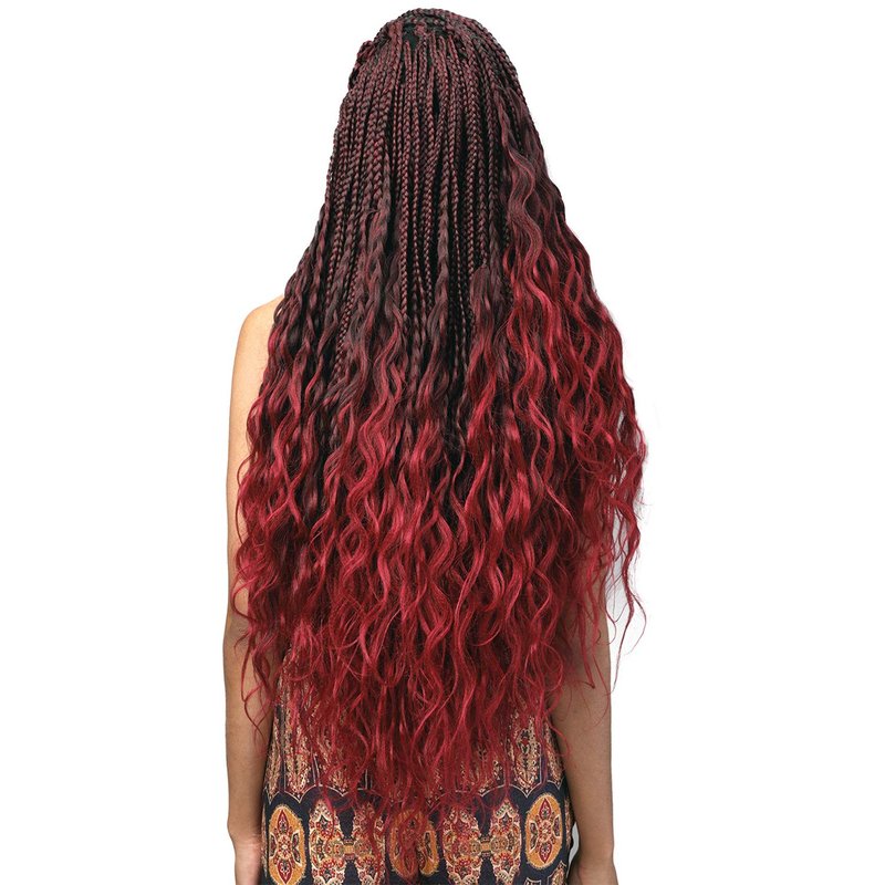MULTI PACK DEALS! Bobbi Boss Synthetic Hair Braids Pre-Feathered 3X King Tips Body Wave 28" (3-PACK, T1B/27)