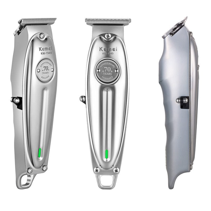 KEMEI Professional Beard and Hair Trimmer for Men, Cordless T-Blade Trimmers, Electric Hair Clippers for Barbers and Stylists, All Body Grooming Model 1949