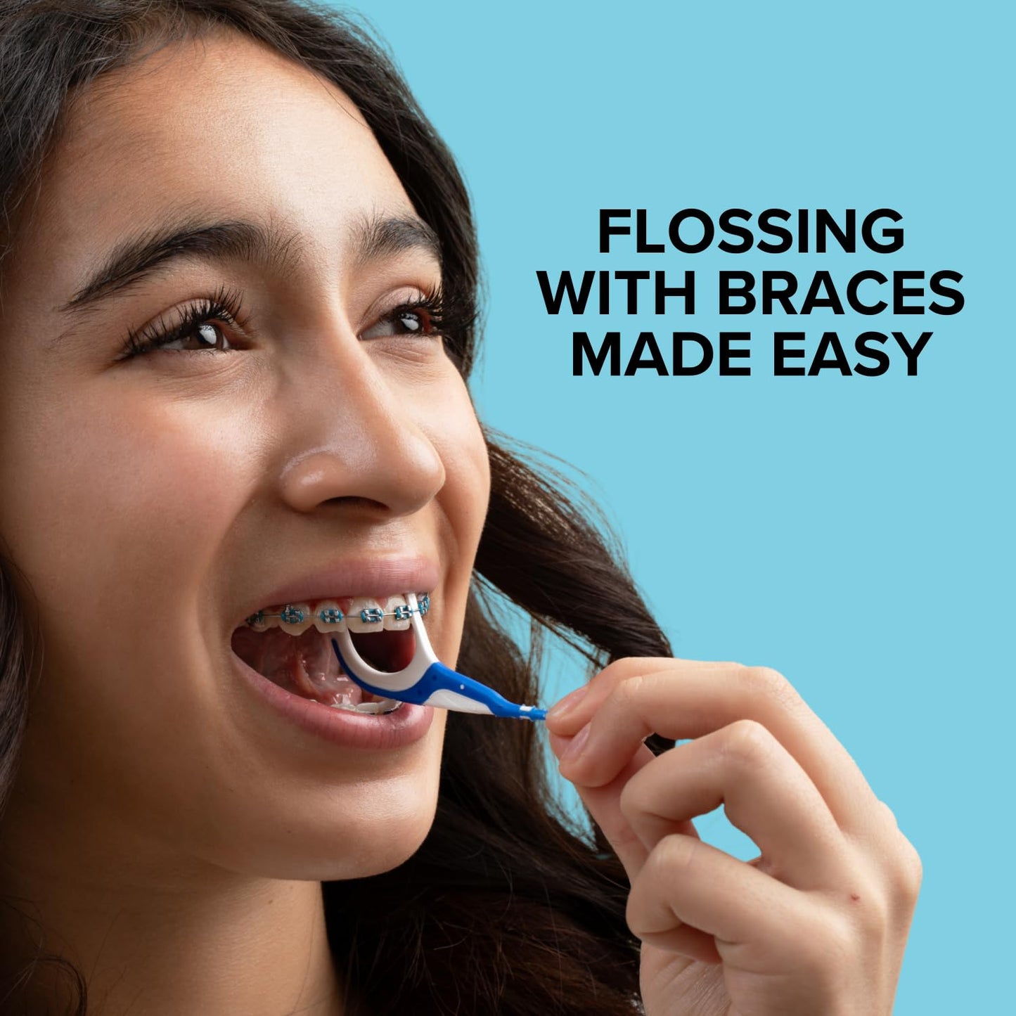 Dentemp Braces Flosser - Designed for Braces for an Easy & Effective Clean, Ultra Strong Floss - 40 Count (Pack of 4) - (Packaging May Vary)