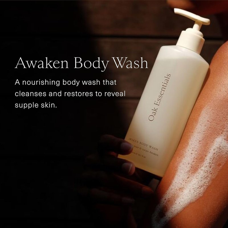 Awaken Body Wash - Luxury Hydrating Shower Gel with Lavender & Cedarwood Oil | 10.1 Fl Oz for Dry Skin