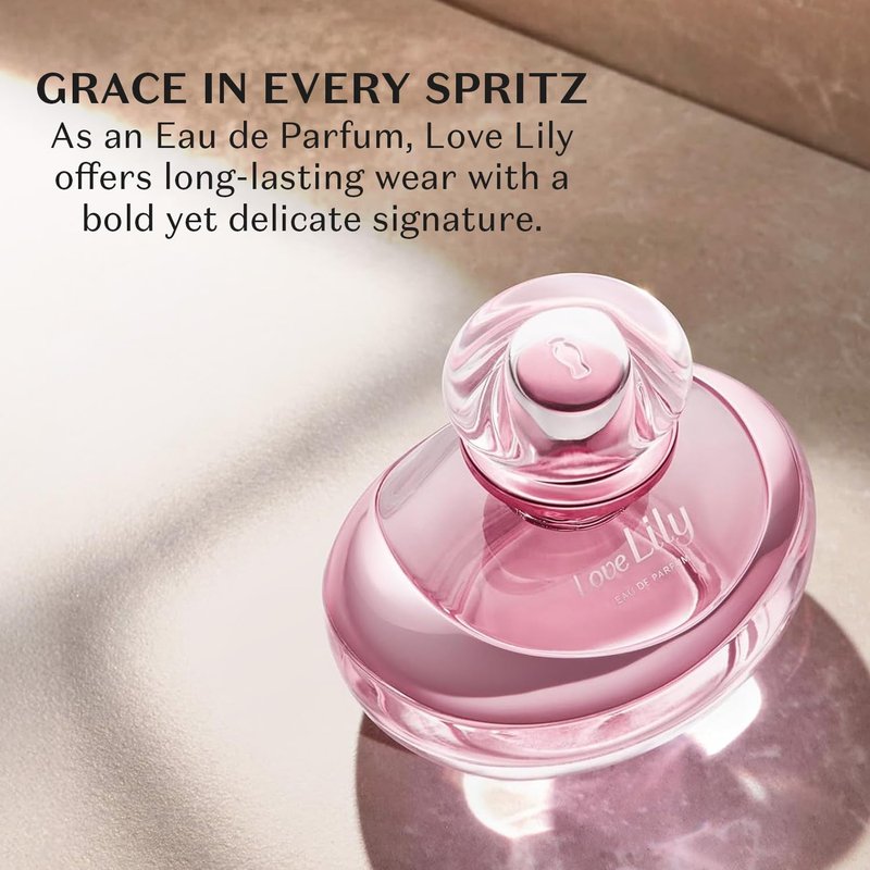Love Lily Eau de Parfum - Long Lasting Floral Perfume for Women | 2.5 oz | Grand Rose & Lily Notes
