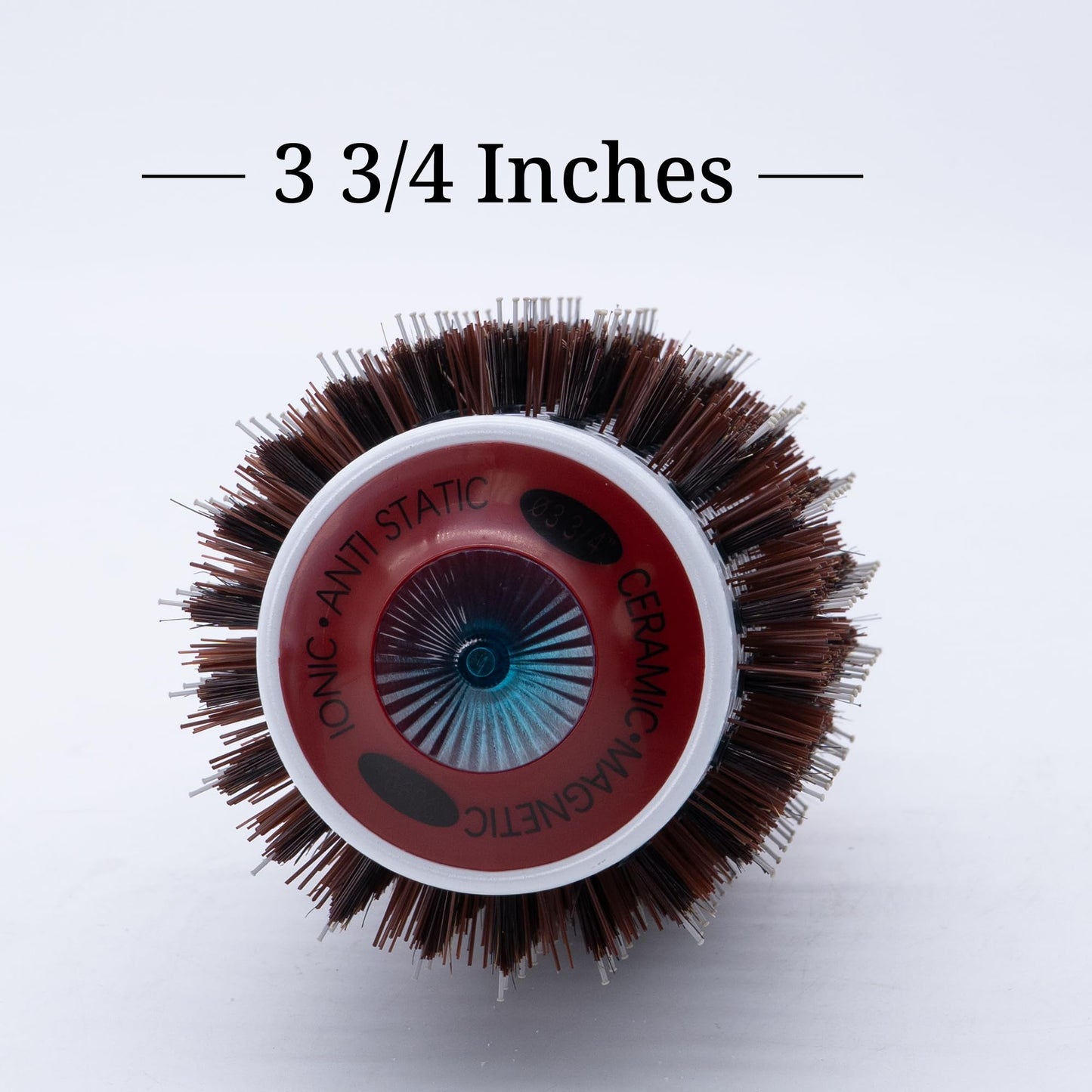 Boar & Nylon Bristle W/Magnetic Therapy Handle - 3 3/4"