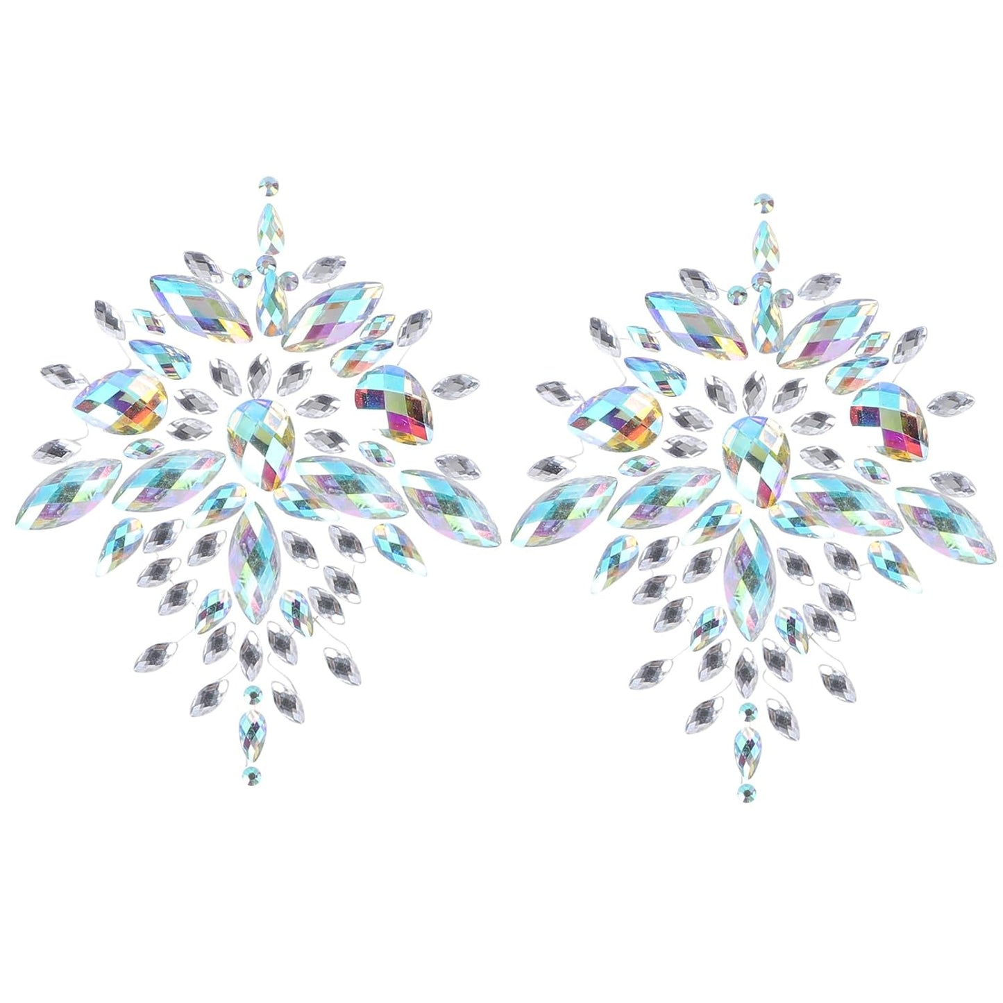 Rhinestone Face Gems - Body Jewelry Stickers for Women | Bra Breast Pasties for Carnival Parties