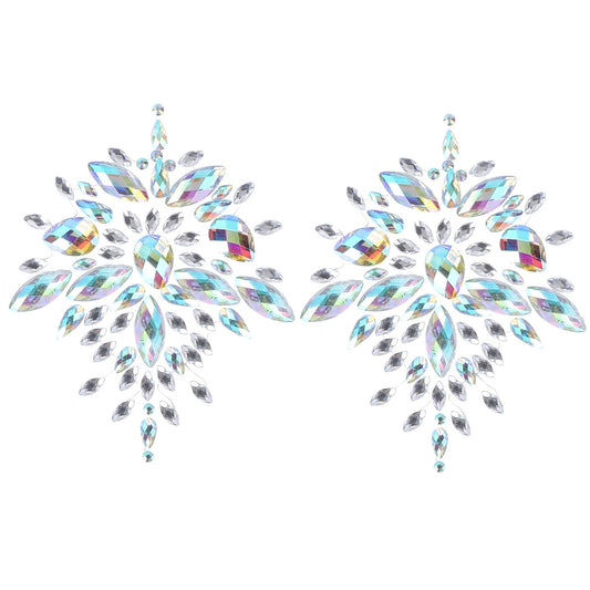 Rhinestone Face Gems - Body Jewelry Stickers for Women | Bra Breast Pasties for Carnival Parties