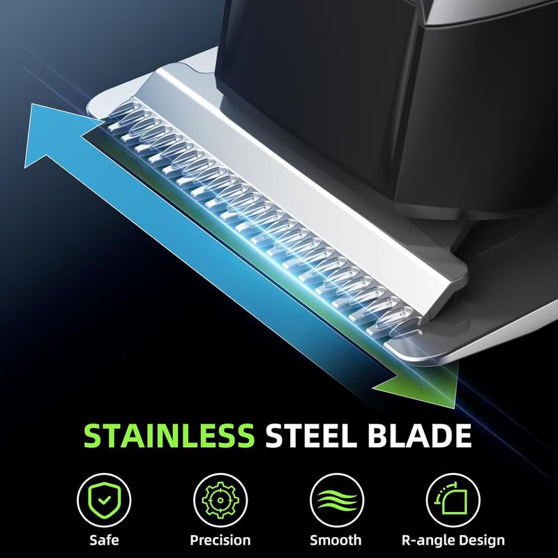 Beard Trimmer for Men - All-in-One Grooming Kit with Stainless Steel Blade | Cordless, IPX7 Waterproof, 150-Min Runtime, 3 Adjustable Speeds