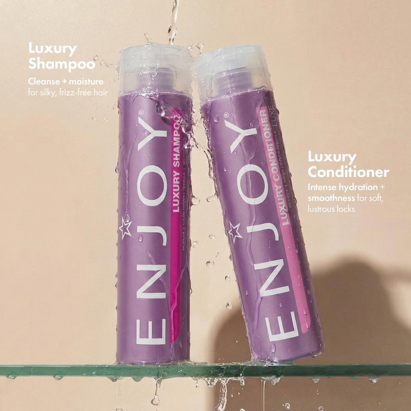 Enjoy Luxury Conditioner- Eliminates Frizz Cleansing Moisturizing Smoothing - Sulfate Free For Thick Coarse or Curly Hair (10.1 Fl Oz)