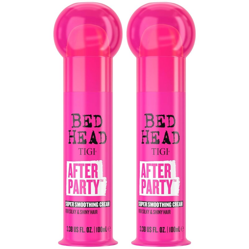 TIGI Bed Head After Party Smoothing Cream - Frizz Control Hair Care | 3.38 Oz Each, Summer Fruit Scent
