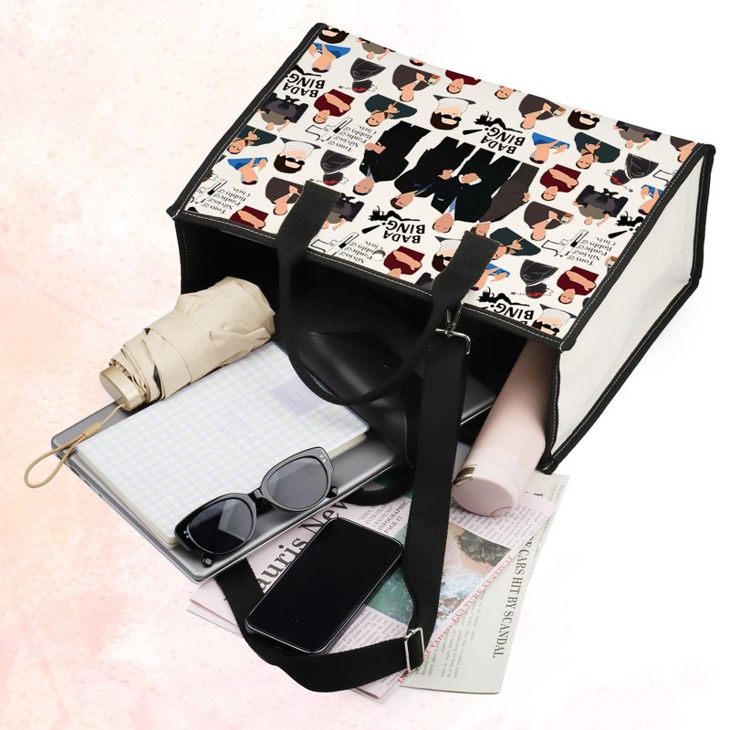 BWWKTOP Gangster Character Cosmetic Makeup Bag Mob Character Fans Inspired Gifts Classic Gangster Merch (BAND BG)