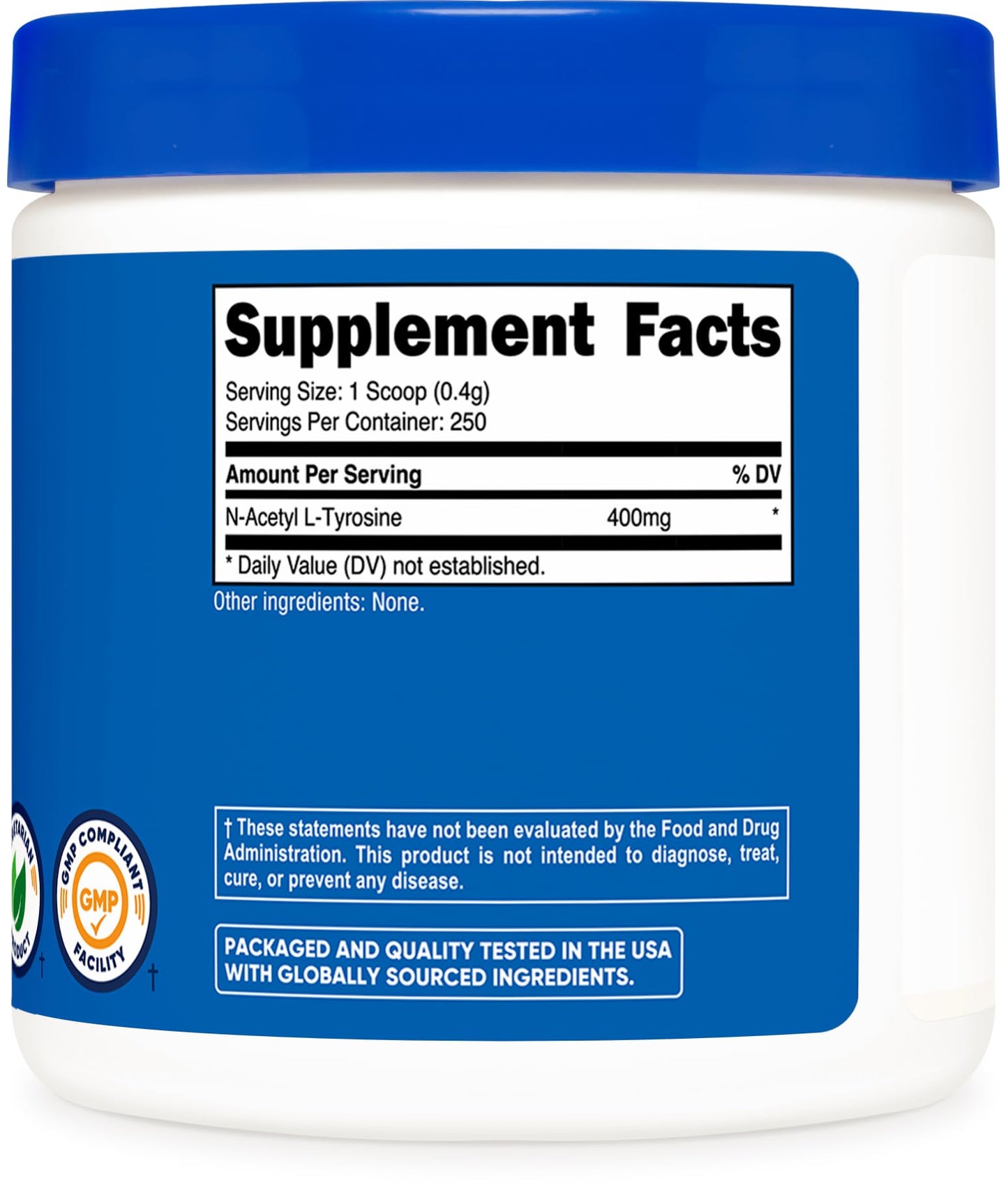 Nutricost Pure N-Acetyl L-Tyrosine (NALT) Powder 100 Grams