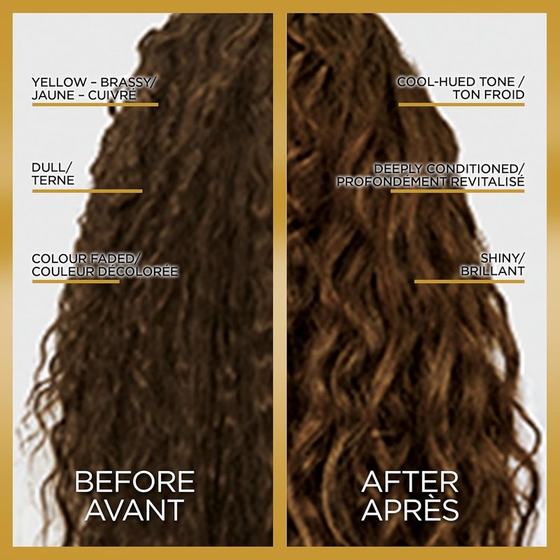 L'Oreal Paris Hair Gloss - Cool Brunette Toning Treatment | 4 Ounce