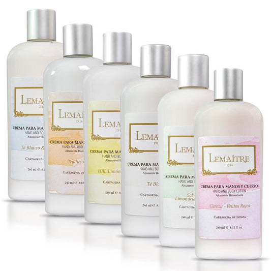 LEMAITRE Hydrating Hand & Body Lotion – Non-Greasy Moisturizer for Soft Skin, Fast Absorbing Lotion with Light Scent, Travel-Friendly Skincare (Mix Pack)