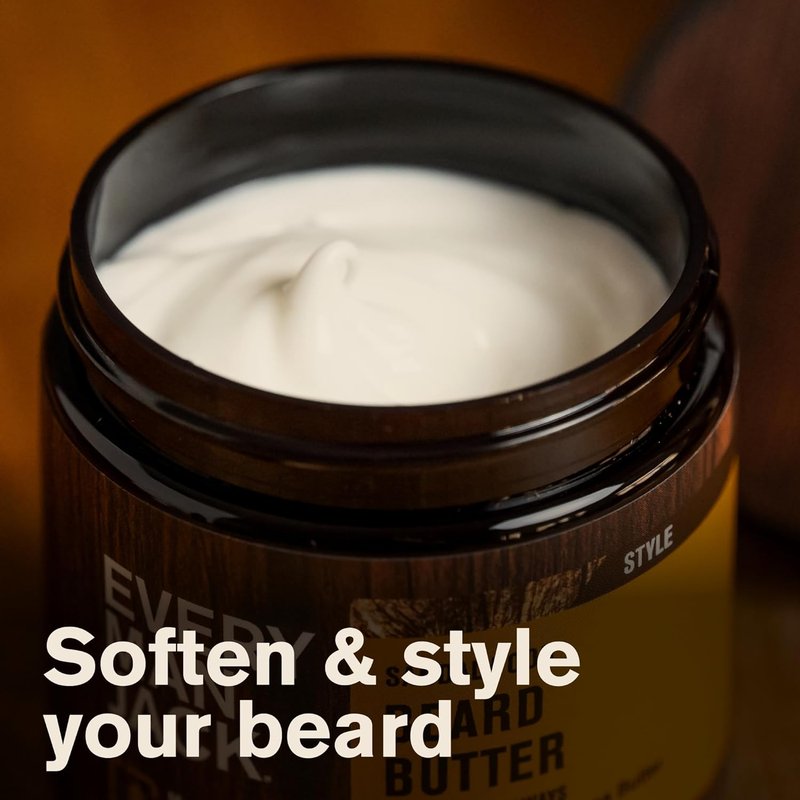 Every Man Jack Beard Softening Butter - Hydrates & Styles Dry Beards | Subtle Sandalwood Fragrance - 4 oz (2 Pack)