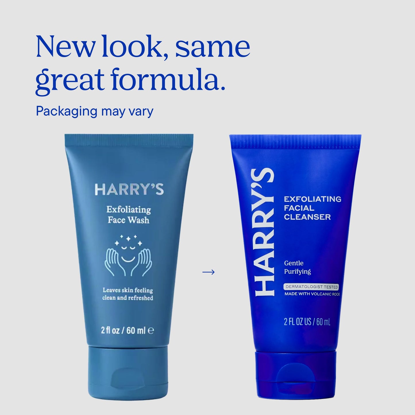 Harry's Face Wash for Men, Gentle Formula with Volcanic Rock Natural Exfoliant, Dermatologist Tested