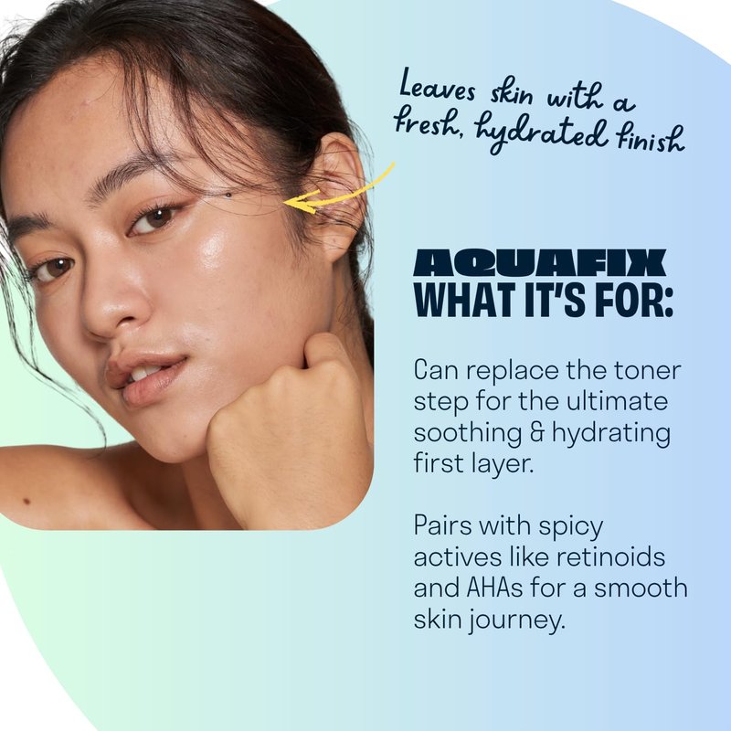 Chemist Confessions Aquafix Hydrating Water Gel - Moisturizing, Oil-Free Facial Water Gel - Face Moisturizer for Intense Hydration & Skin Barrier Repair - 1.75 Fl oz