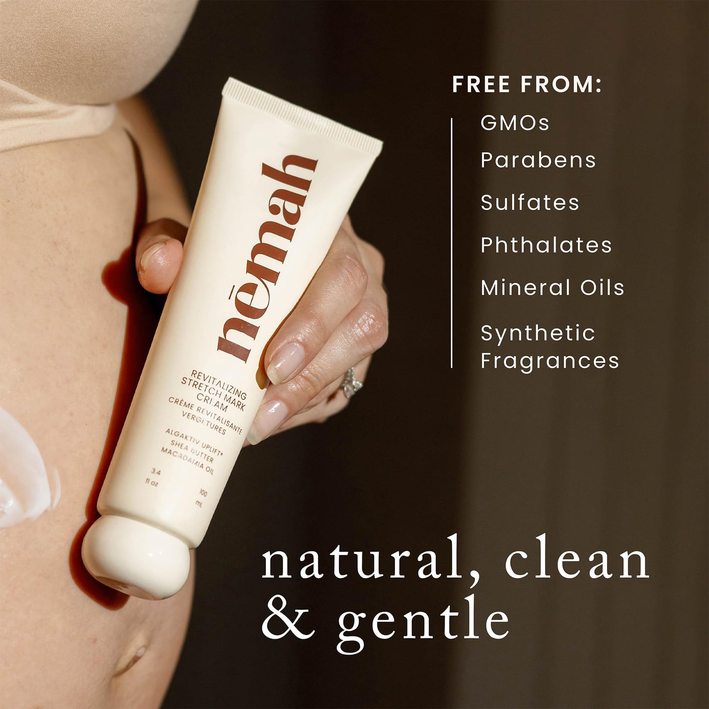 Nemah - Stretch Mark Cream for Pregnancy - Pregnancy Stretch Mark Prevention & Reduction