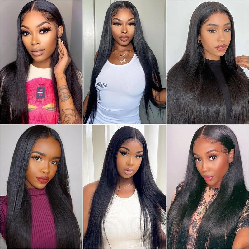 4x4 Lace Closure Human Hair Straight Closure Hd Transparent 12 Inch Lace Closure Human Hair Free Part Pre Plucked with Baby Hair Lace Frontal Natural Black Color