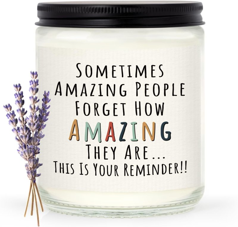You're Amazing Candle | Inspirational Gift for Women - Birthday, Friendship, Thank You - Lavender Scented