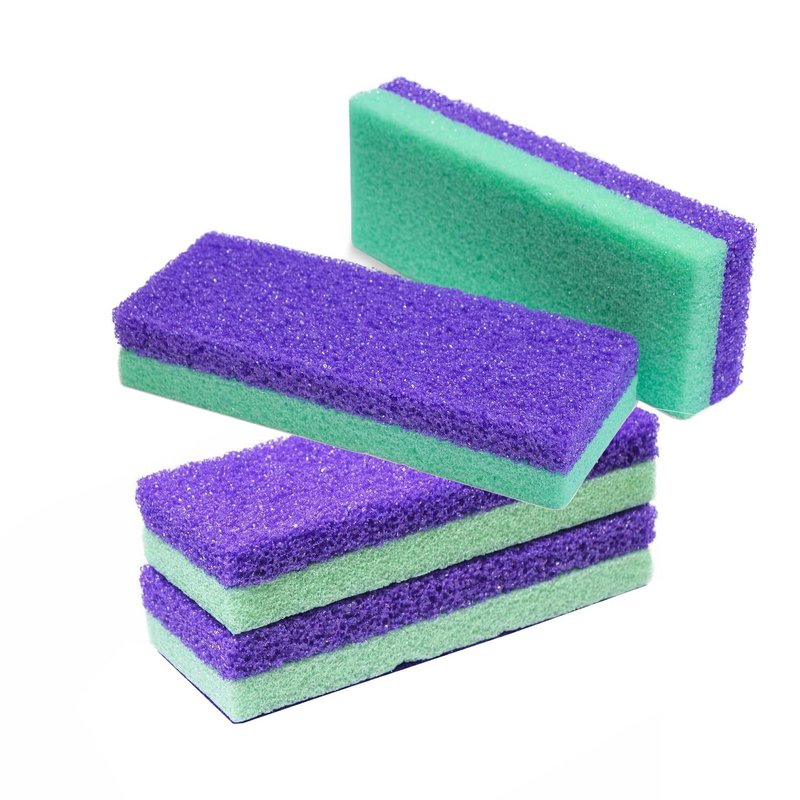 Karlash Professional Pedicure Foot Pumice Stone for Feet Skin Callus Remover and Scrubber for Dead Skins 2 Sided (Pack of 4)
