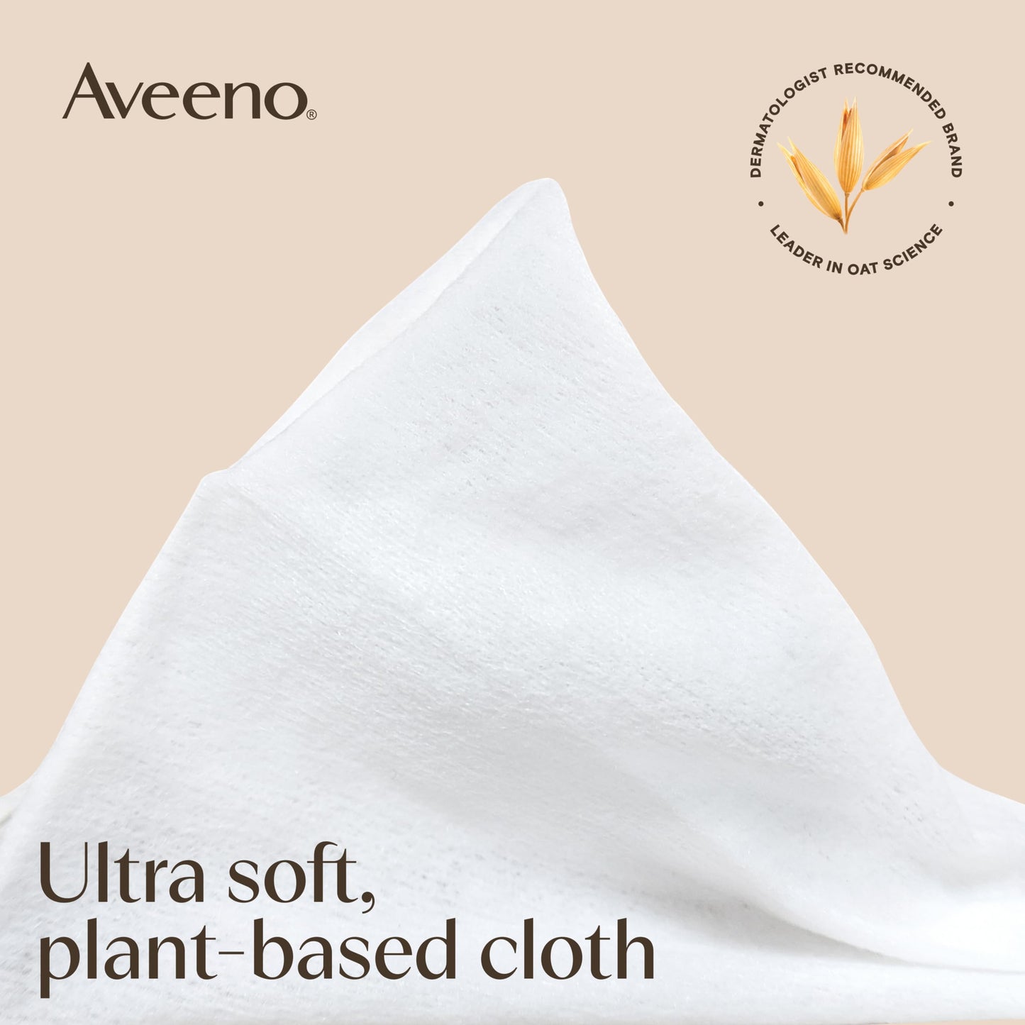 Aveeno Calm + Restore Unscented Makeup Remover Wipes for Face, Fragrance-Free Facial Towelettes with Oat Extract & Calming Feverfew, Sensitive Wipes Leave Skin Feeling Soothed, Alcohol-Free, 25 Ct