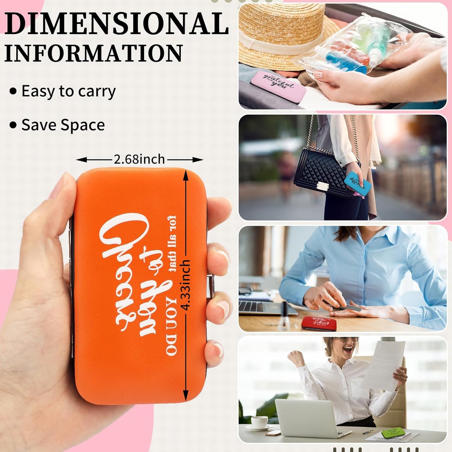 Gisafai 12-Piece Employee Appreciation Gift Set | Inspirational Nail Clipper for Women & Teachers