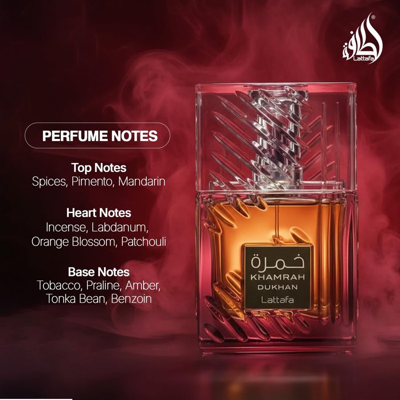Lattafa Khamrah Eau de Parfum Spray for Unisex - 3.4 Ounce | Rich, Exotic Fragrance